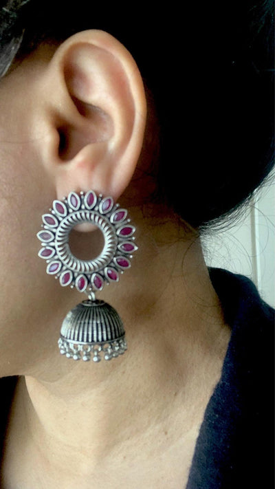Flower Stone Earrings - SHIVKA