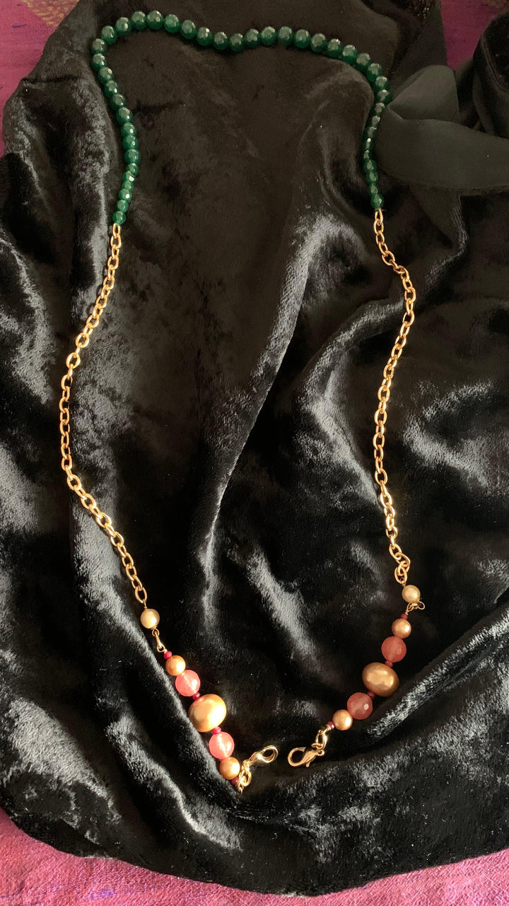 Stylish Natural Beads Mask chain - SHIVKA