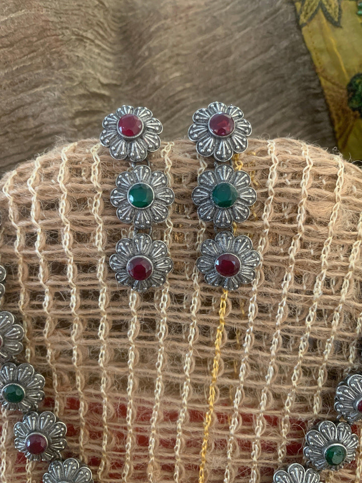 Vintage Necklace with Earrings - SHIVKA
