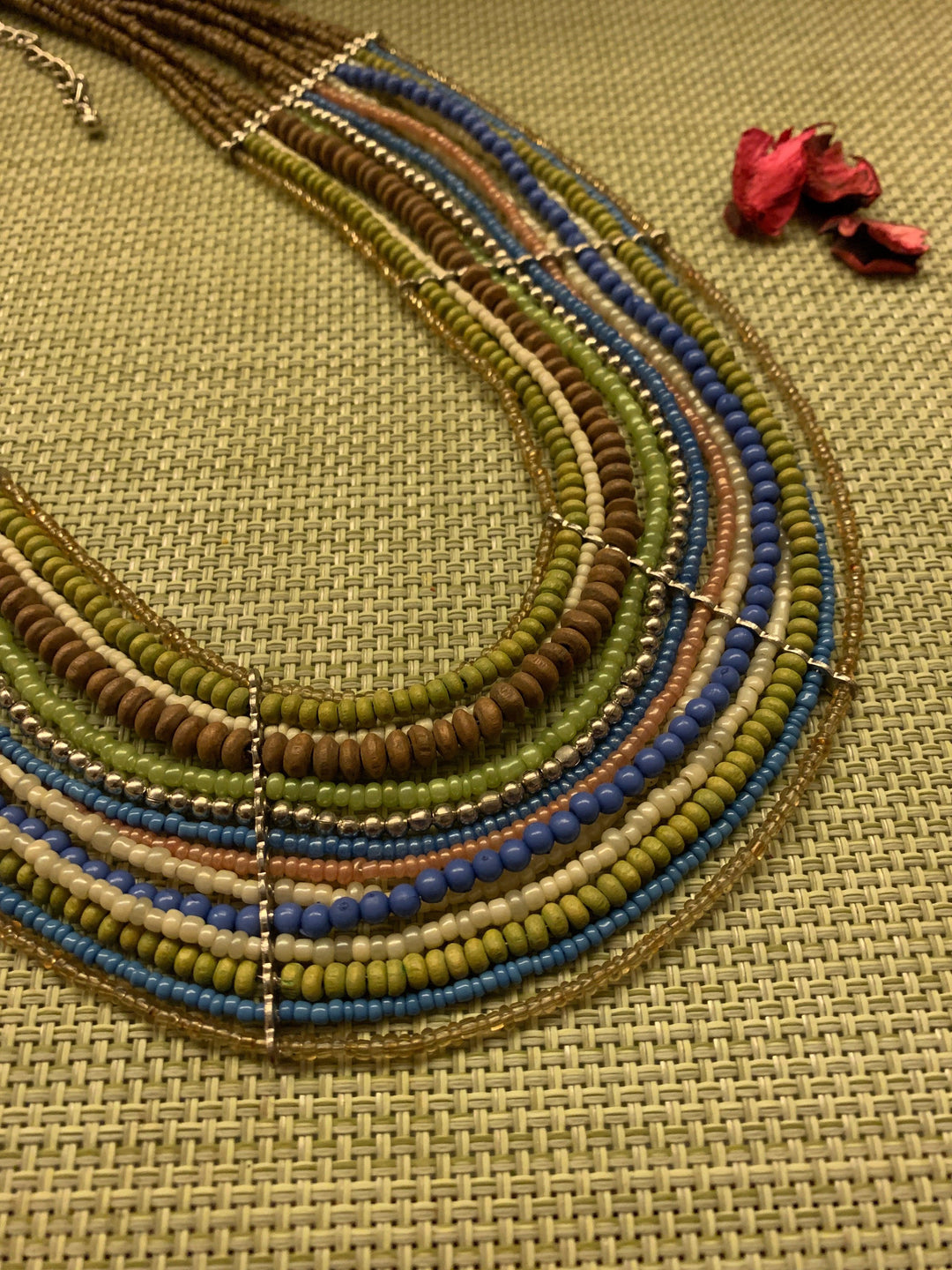 Statement Beaded Necklace - SHIVKA