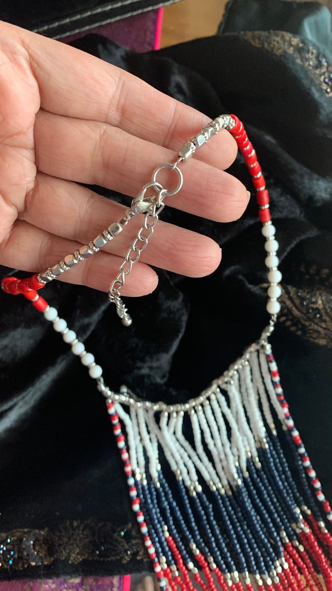 Multi Tasseled Statement Necklace - SHIVKA