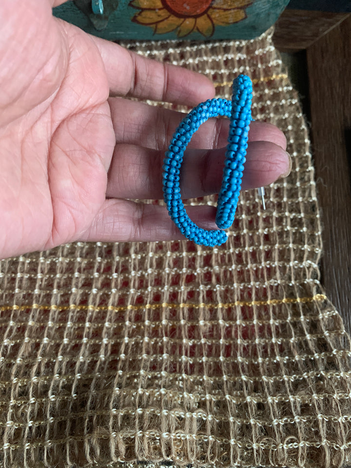 Classic Beaded Hoops