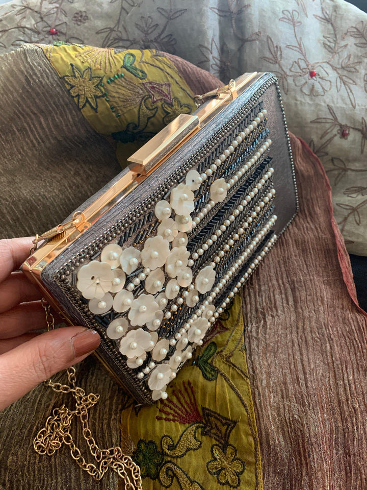 Vintage Blue Clutch - SHIVKA