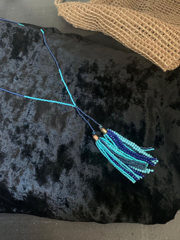 Style Tasseled Long Necklace - SHIVKA