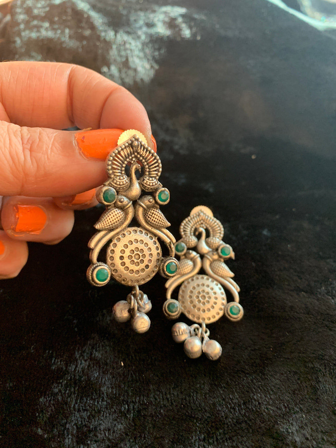 Antique Peacock Earrings