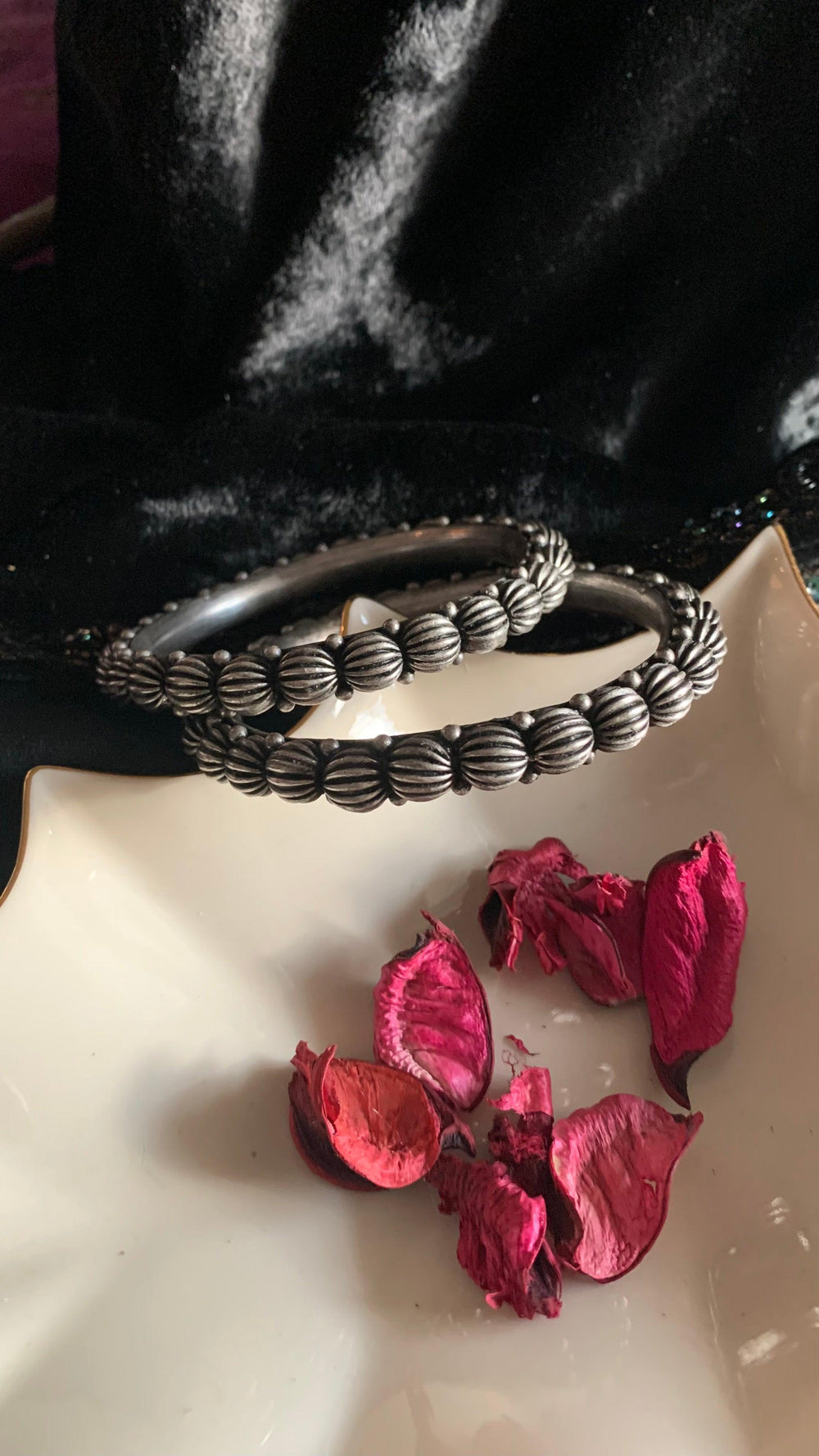 Tribal Dholki Bangles -Set of 2 - SHIVKA