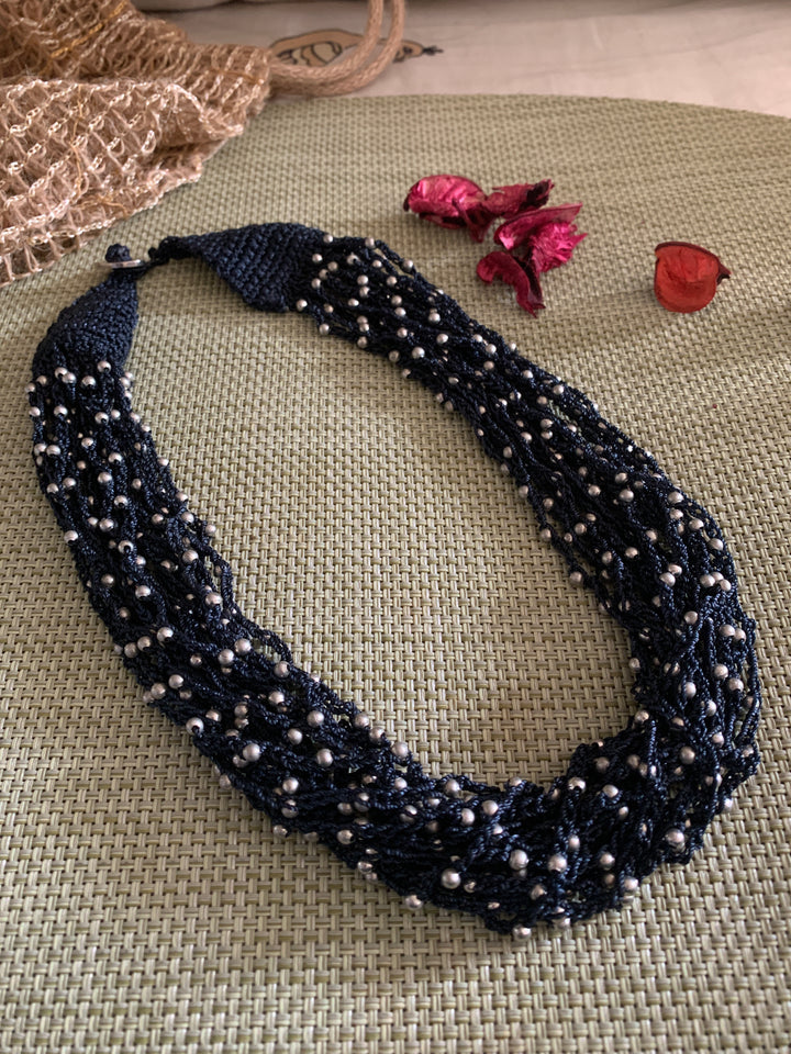 Classic Black and Silver Necklace