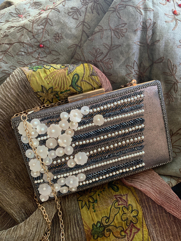 Vintage Blue Clutch - SHIVKA