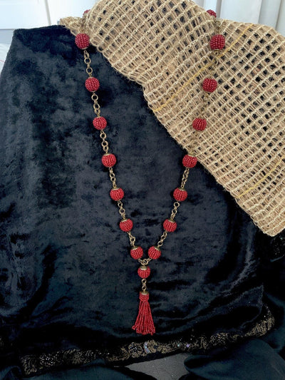Tasseled Long Necklace - SHIVKA