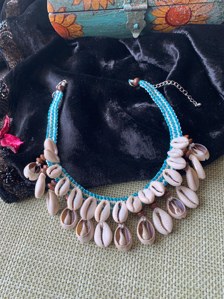 Shells Turquoise Necklace - SHIVKA