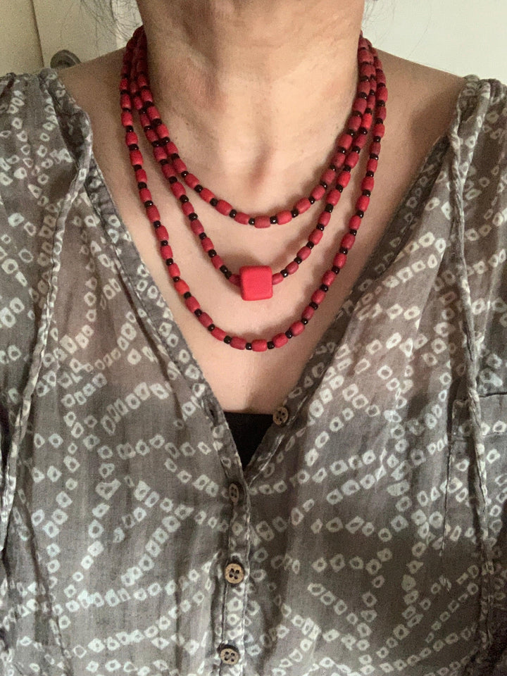 Trendy Beaded Necklace - SHIVKA