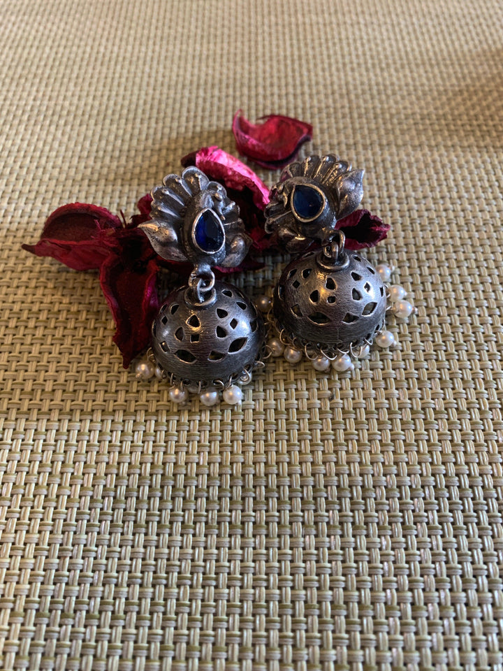 Traditional Peacock Jhumkis - SHIVKA