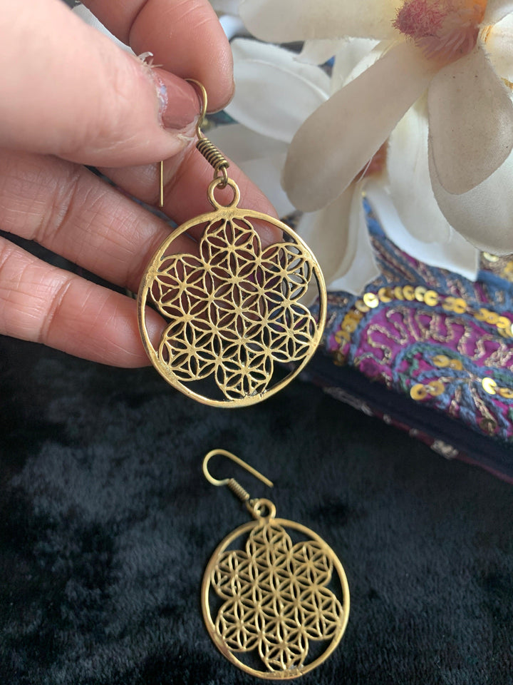 Mesh Hoop Danglers - SHIVKA