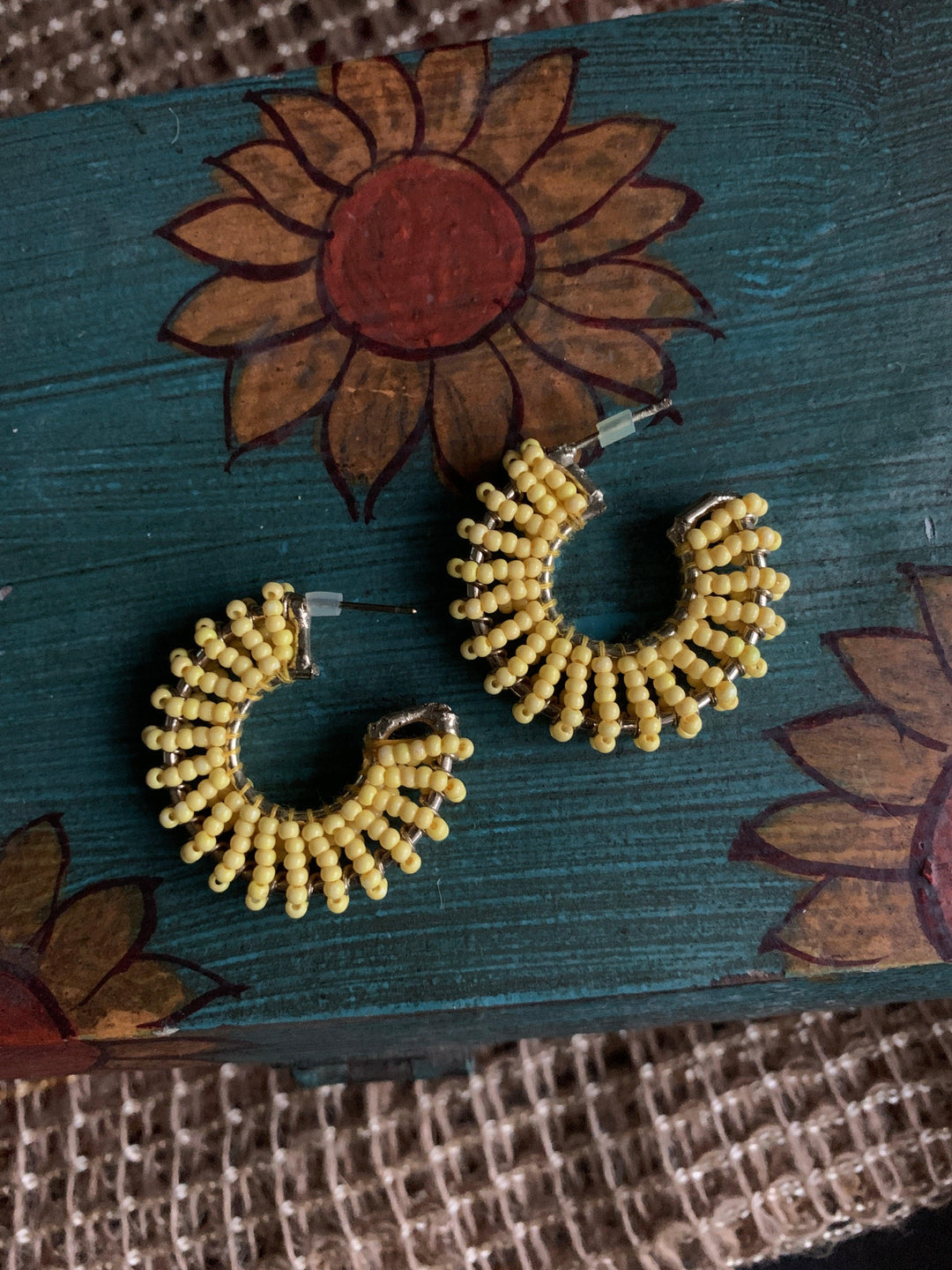 Pretty Beaded Hoops - SHIVKA