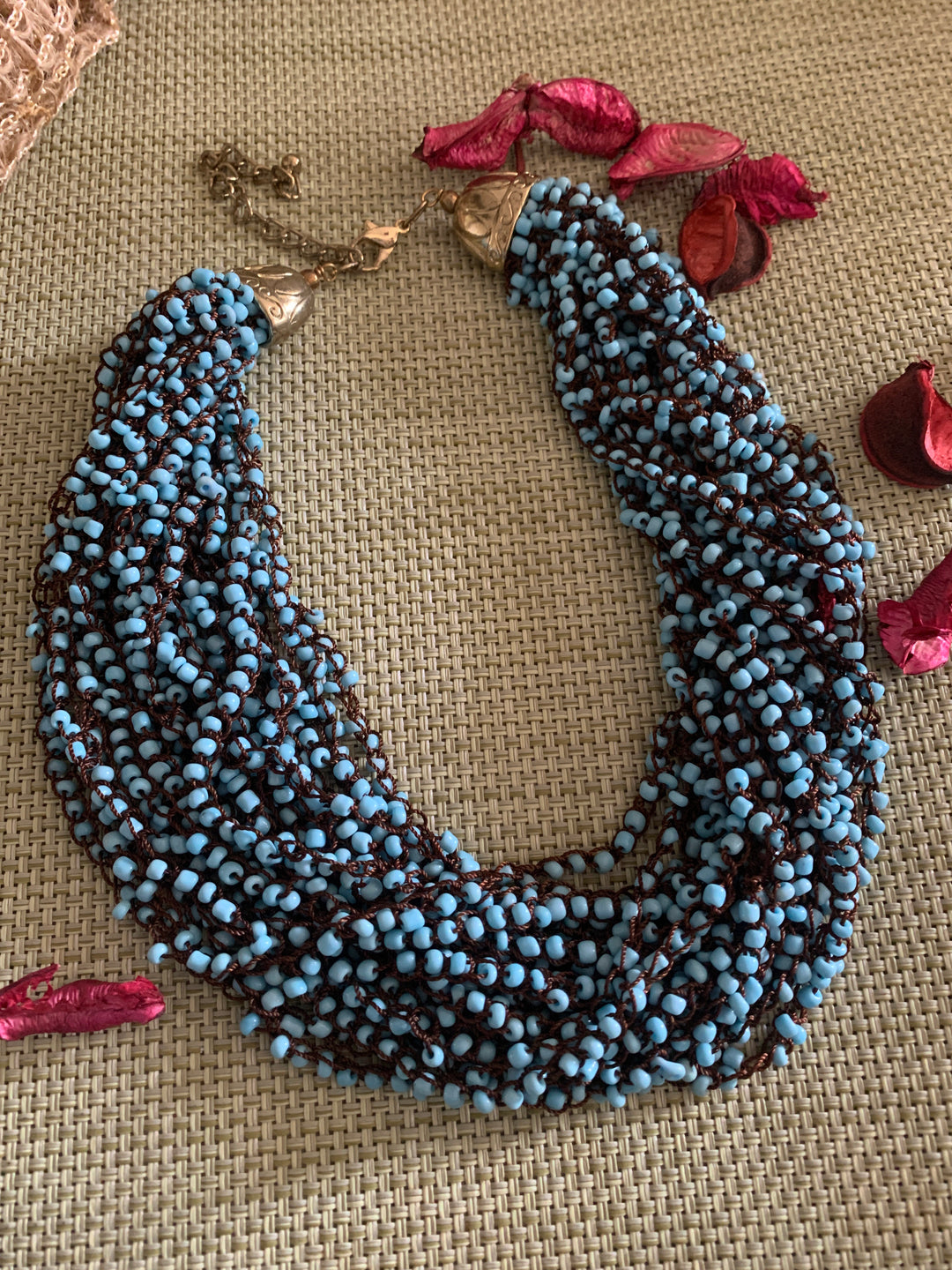 Blue Beaded Necklace