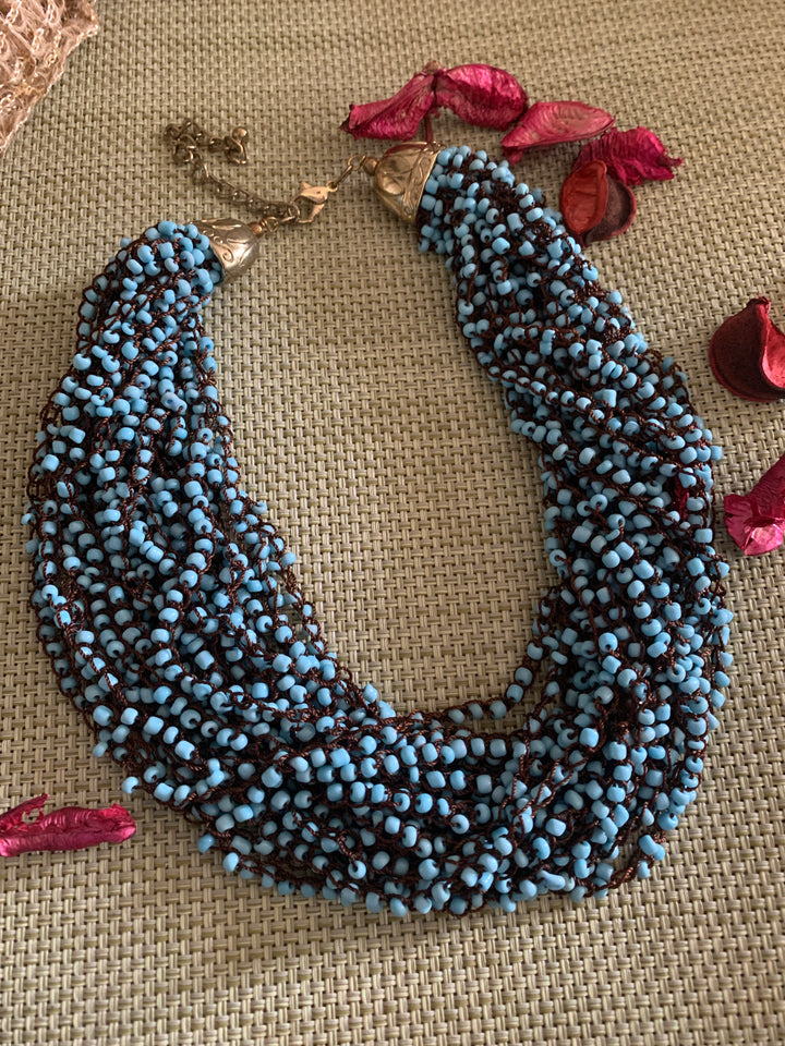 Blue Beaded Necklace