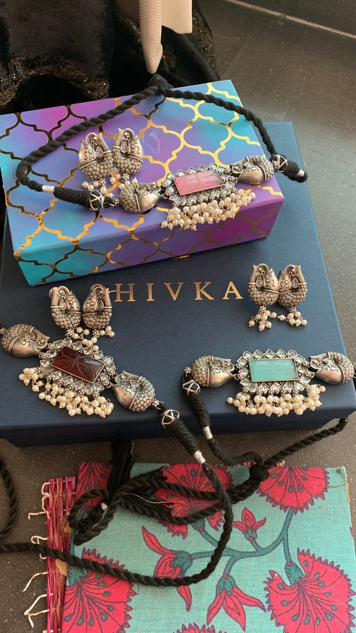 Beautiful Fish Designer Choker with Earrings