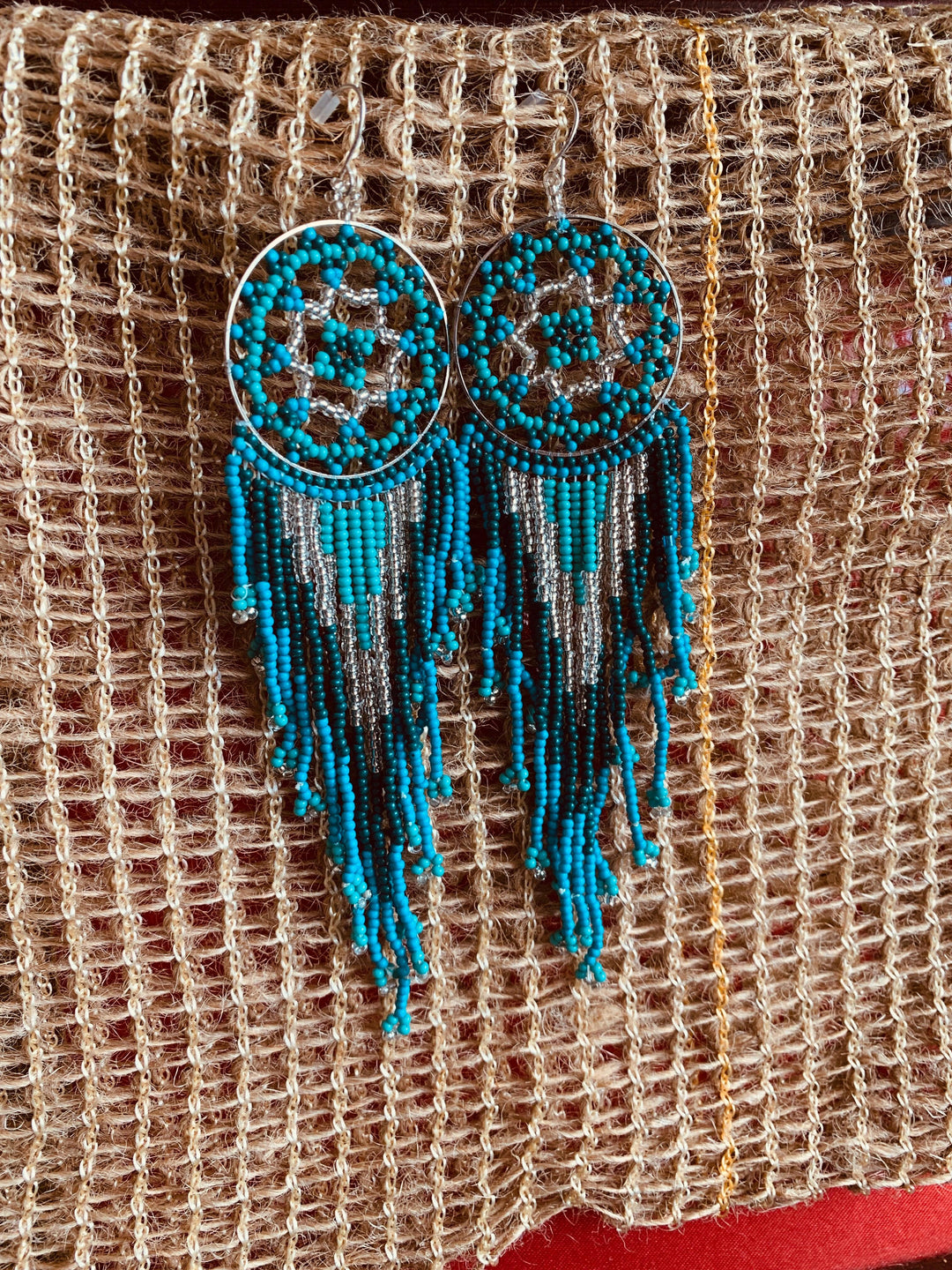 Turquoise Beads Earrings - SHIVKA