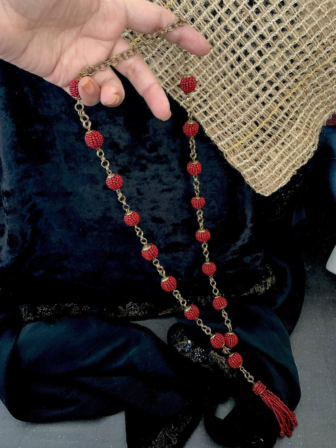 Tasseled Long Necklace - SHIVKA