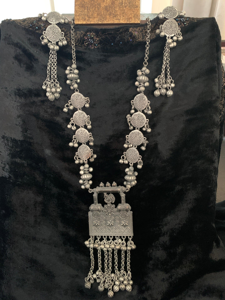 Tribal Long Necklace with Earrings - SHIVKA
