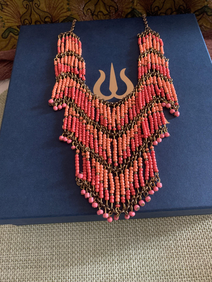 Multi-storey Beaded Necklace - SHIVKA