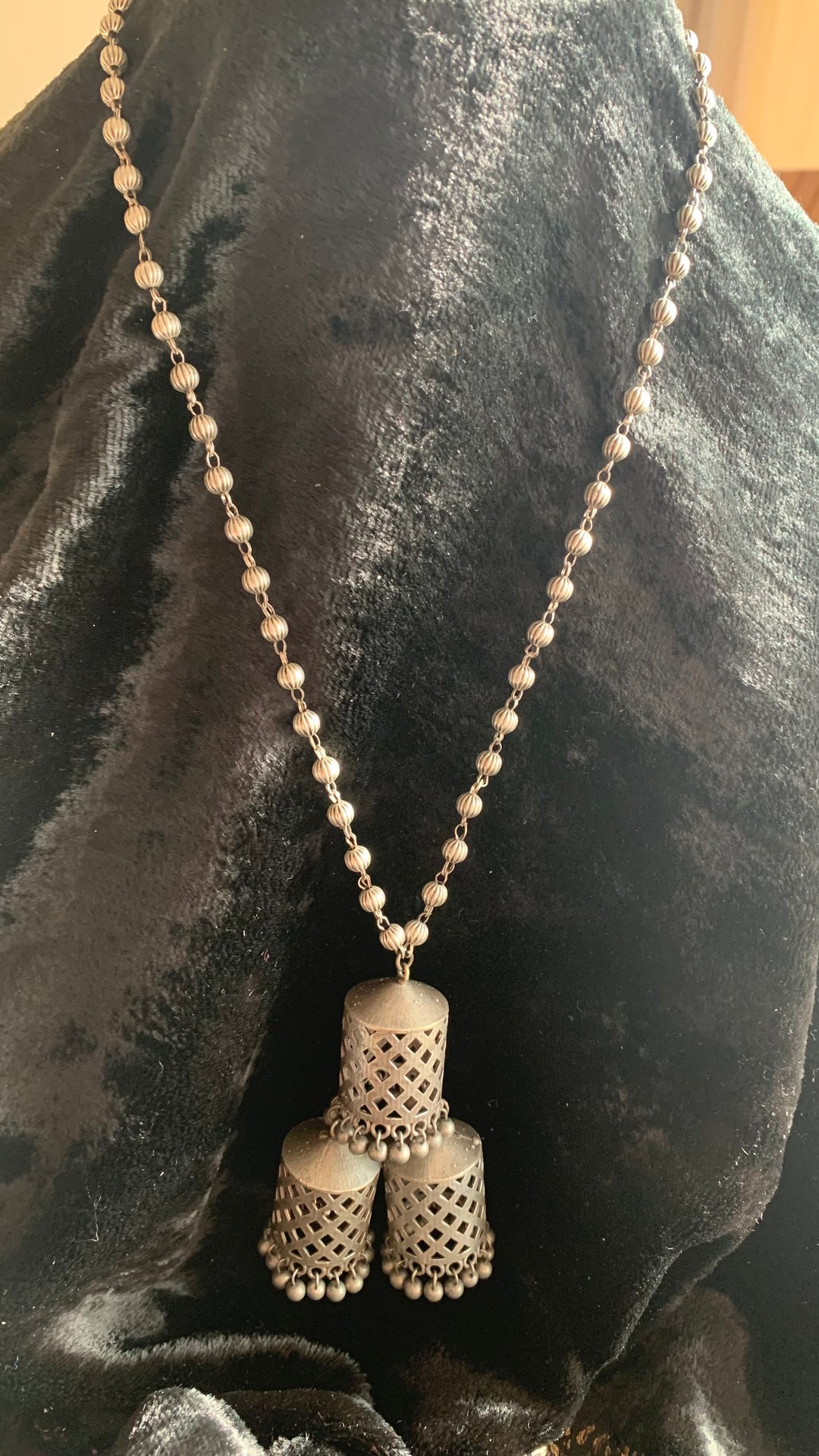 Antique Cut work Necklace with Earrings