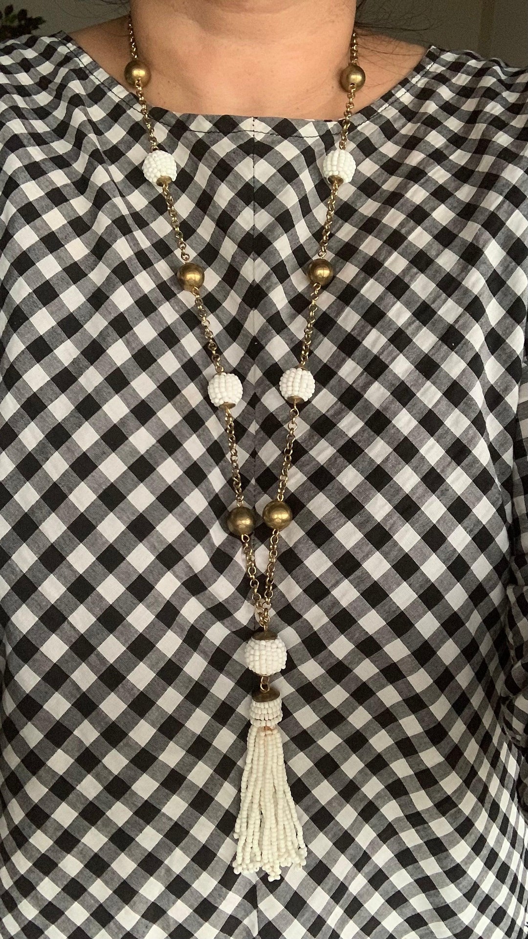 Tasseled Long Necklace - SHIVKA