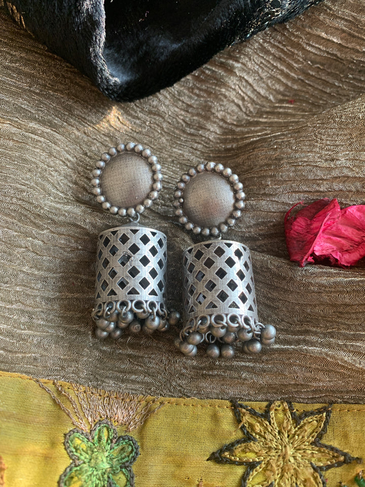 Antique Cut work Necklace with Earrings